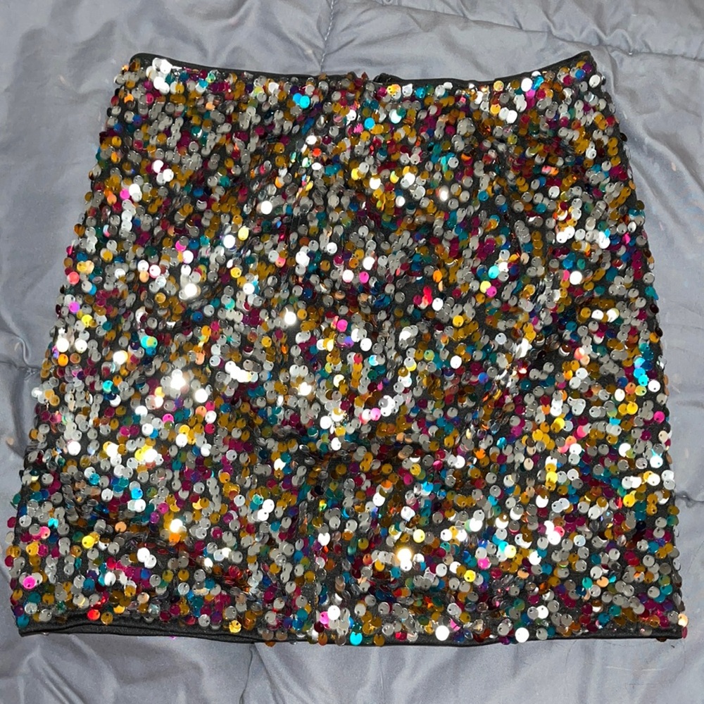 Sequin miniskirt